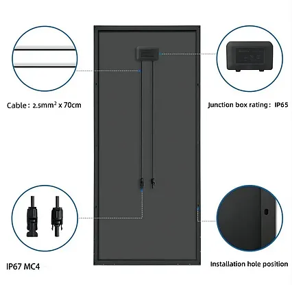 Solární panel monokrystalický Solarfam 240Wp