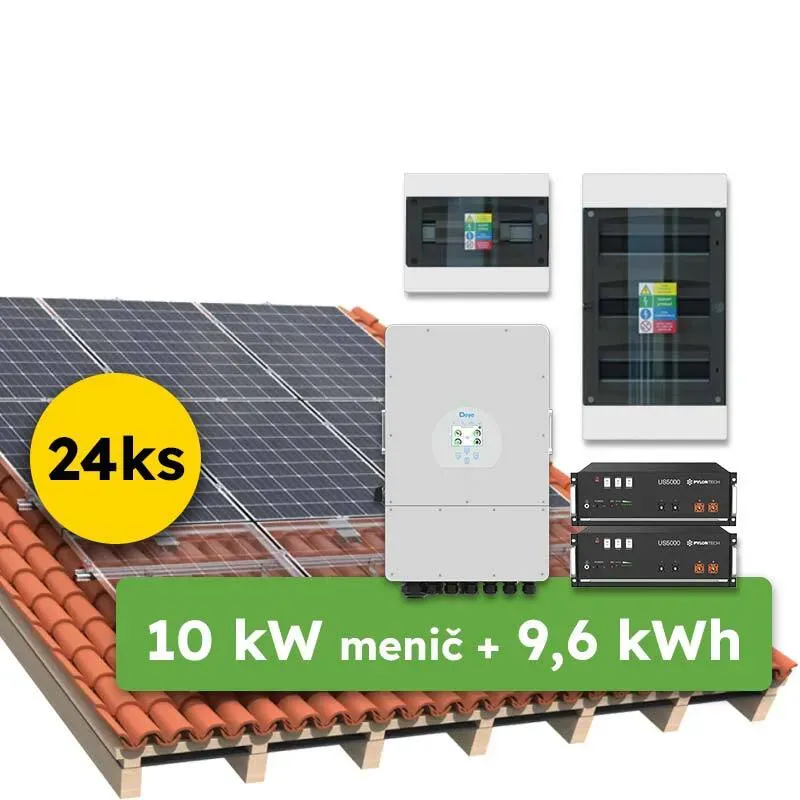 Hybrid Deye 10,32kWp 9,6kWh 3-fáz systém na kľúč