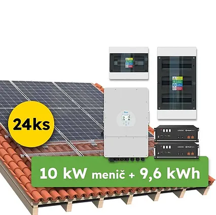 Hybrid Deye 10,32kWp 9,6kWh 3-fáz systém na kľúč