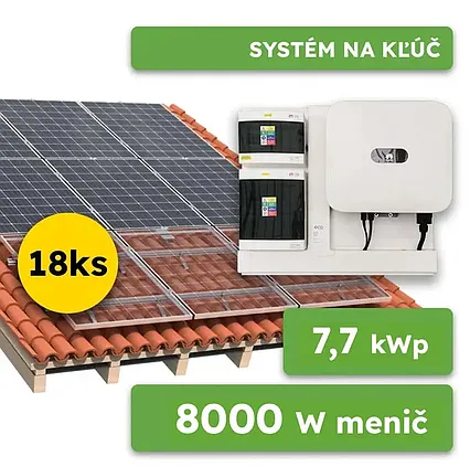 On-grid Huawei 7,7kWp 3-fáz systém na kľúč